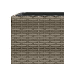 plantekasser 2 stk. 30x30x60 cm polyrattan grå