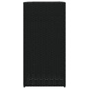 plantekasser 2 stk. 40x40x60 cm polyrattan sort