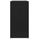 plantekasser 2 stk. 40x40x60 cm polyrattan sort
