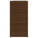 plantekasser 2 stk. 40x40x80 cm polyrattan brun