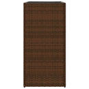 plantekasser 2 stk. 40x40x80 cm polyrattan brun