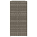 plantekasser 2 stk. 40x40x80 cm polyrattan grå