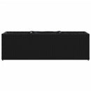 plantekasser 2 stk. med 3 potter 105x30x32 cm polyrattan sort