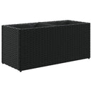 plantekasser 2 stk. med 2 potter 72x30x32 cm polyrattan sort