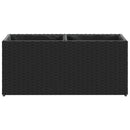 plantekasser 2 stk. med 2 potter 72x30x32 cm polyrattan sort