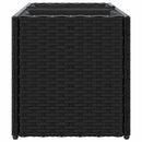 plantekasser 2 stk. med 2 potter 72x30x32 cm polyrattan sort