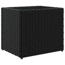 plantekasser 2 stk. 36x30x32 cm polyrattan sort