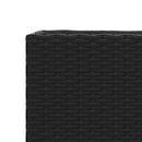 plantekasser 2 stk. 36x30x32 cm polyrattan sort
