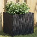 plantekasser 2 stk. 36x30x32 cm polyrattan sort