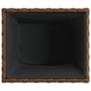 plantekasser 2 stk. 36x30x32 cm polyrattan brun