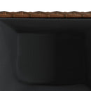 plantekasser 2 stk. 36x30x32 cm polyrattan brun