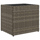 plantekasser 2 stk. 36x30x32 cm polyrattan grå