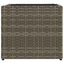 plantekasser 2 stk. 36x30x32 cm polyrattan grå