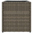 plantekasser 2 stk. 36x30x32 cm polyrattan grå