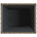plantekasser 2 stk. 36x30x32 cm polyrattan grå