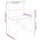 havestole 4 stk. foldbar stof cremehvid