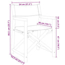 havestole 8 stk. foldbar stof cremehvid