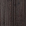 gulvtæppe 60x300 cm rektangulær bambus mørkebrun