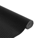 gulvtæppe 80x300 cm rektangulær bambus sort