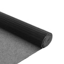 gulvtæppe 80x400 cm rektangulær bambus sort