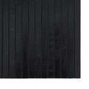 gulvtæppe 100x100 cm rektangulær bambus sort