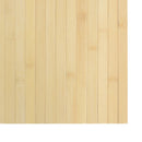 gulvtæppe 100x200 cm rektangulær bambus lys naturfarvet