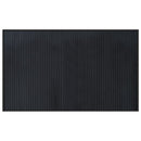 gulvtæppe 60x100 cm bambus sort