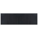 gulvtæppe 60x200 cm rektangulær bambus sort