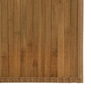 gulvtæppe 60x200 cm rektangulær bambus brun