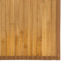 gulvtæppe 60x400 cm rektangulær bambus naturfarvet