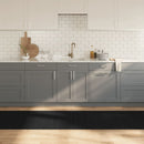 gulvtæppe 80x500 cm rektangulær bambus sort