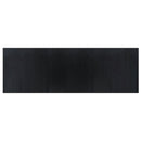 gulvtæppe 100x300 cm rektangulær bambus sort