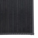 gulvtæppe 100x300 cm rektangulær bambus grå