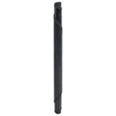 gulvtæppe 60 cm rundt bambus sort