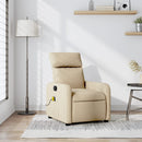massagestol stof cremefarvet