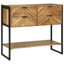 Konsolbord med skuffe Brun 90 x 35 x 80 cm Massivt Akacietræ