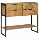 Konsolbord med skuffe Brun 90 x 35 x 80 cm Massivt Akacietræ