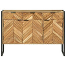 Sideboard 100 x 30 x 75 cm Massivt akacietræ