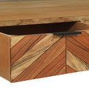 TV-skab med skuffe Brun 100 x 35 x 50 cm Massivt Akacietræ
