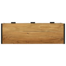 TV-skab med skuffe Brun 100 x 35 x 50 cm Massivt Akacietræ