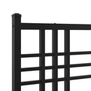 sengeramme med sengegavl 100x200 cm metal sort