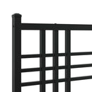 sengeramme med sengegavl 120x200 cm metal sort
