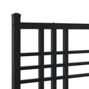 sengeramme med sengegavl 183x213 cm metal sort