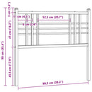 udskiftningsgavl 100 cm metal sort