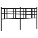 udskiftningsgavl 160 cm metal sort