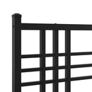 udskiftningsgavl 160 cm metal sort