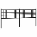 udskiftningsgavl 193 cm metal sort