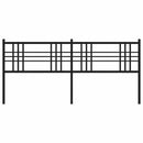 udskiftningsgavl 193 cm metal sort