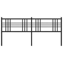 udskiftningsgavl 200 cm metal sort