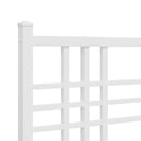 udskiftningsgavl 160 cm metal hvid